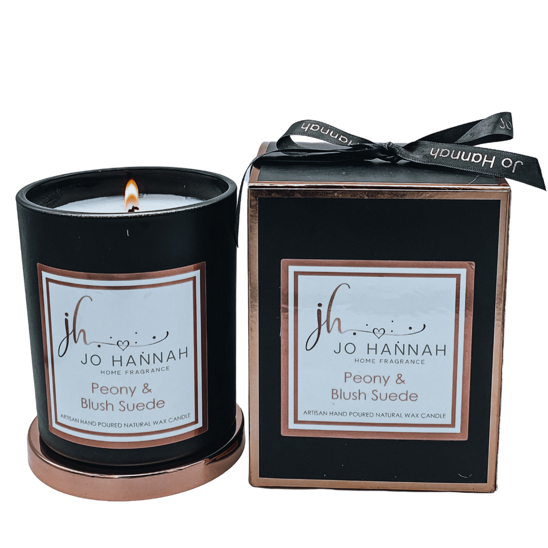 Peony & Blush Suede Candle – Jo Hannah Home Fragrance